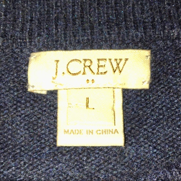 euc jcrew warmspun colorblock zip sweater a9046 - Picture 2 of 3